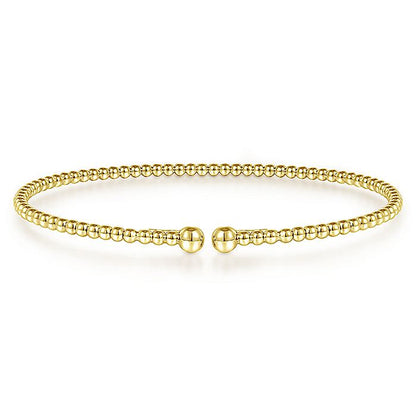Gabriel & Co. BG4107-62Y4JJJ 14K Yellow Gold Bujukan Split Bangle in size 6.25