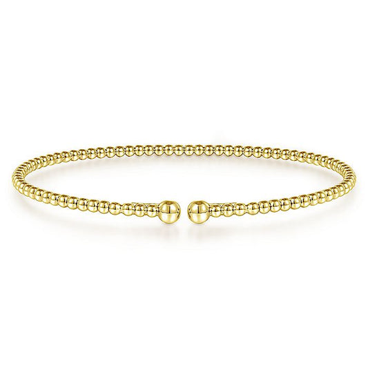 Gabriel & Co. BG4107-62Y4JJJ 14K Yellow Gold Bujukan Split Bangle in size 6.25