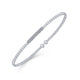 Gabriel & Co. BG4119-62W45JJ 14K White Gold Bujukan Bead Cuff Bracelet with Diamonds