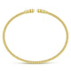 Gabriel & Co. BG4120-62Y45JJ 14K Yellow Gold Bujukan Bead Split Cuff Bracelet with Bezel Set Diamonds