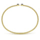Gabriel & Co. BG4122-62Y45SA 14K Yellow Gold Bujukan Bead Split Cuff Bracelet with Sapphire and Diamond