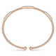 Gabriel & Co. BG4217-62K45JJ 14K Rose Gold Bujukan Bead Cuff Bracelet with Diamond Pavé Stations
