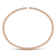 Gabriel & Co. BG4218-62K45JJ 14K Rose Gold Bujukan Bead Cuff Bracelet with Diamond Pavé Bars