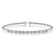 Gabriel & Co. BG4228-62W45JJ 14K White Gold Bujukan Bead Cuff Bracelet with Diamond Stations