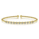Gabriel & Co. BG4228-62Y45JJ 14K Yellow Gold Bujukan Cuff Bracelet with Diamond Stations in size 6.25