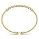 Gabriel & Co. BG4228-62Y45JJ 14K Yellow Gold Bujukan Cuff Bracelet with Diamond Stations in size 6.25