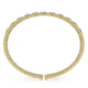 Gabriel & Co. BG4232-62Y45JJ 14K Yellow Gold Bujukan Cuff Bracelet with Pave Diamond Connectors in size 6.25