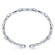 Gabriel & Co. BG4237-62W45JJ 14K White Gold Diamond Pavé Chain Link Cuff Bracelet