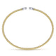Gabriel & Co. BG4253-62M45JJ 14K Yellow Gold Bujukan Split Cuff Bracelet with White Gold Pavé Diamond Hearts