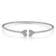 Gabriel & Co. BG4253-62W45JJ 14K White Gold Bujukan Split Cuff Bracelet with Pavé Diamond Hearts