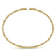Gabriel & Co. BG4261-65Y45JJ 14K Yellow Gold Bujukan Split Cuff Bracelet with Diamond Pavé Hexagon Caps