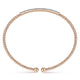 Gabriel & Co. BG4262-62K45JJ 14K Rose Gold Bujukan Split Cuff Bracelet with Diamond Pavé Bar