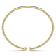 Gabriel & Co. BG4262-65Y45JJ 14K Yellow Gold Bujukan Split Cuff Bracelet with Diamond Pavé Bar