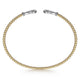 Gabriel & Co. BG4328-65M45JJ 14K Yellow-White Gold Open Bujukan Bangle with Diamond Teardrops