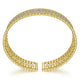 Gabriel & Co. BG4334-62Y45JJ Wide 14K Yellow Gold Cage Cuff Bracelet with Diamond Stations
