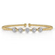 14K Yellow Gold Bujukan Diamond Split Bangle
