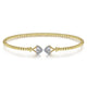 Gabriel & Co. BG4339-62Y45JJ 14k yellow gold diamond bangle