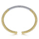 Gabriel & Co. BG4348-62M45JJ 14K White-Yellow Gold Diamond Bangle