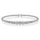 Gabriel & Co. BG4362-62W45JJ 14K White Gold Bujukan Bead Cuff Bracelet with Pavé Diamond Stations