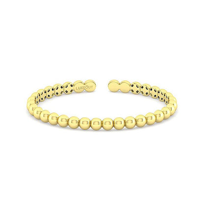 Gabriel & Co. BG4388-62Y4JJJ 14K Yellow Gold Open Bujukan Cuff Bracelet