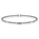 Gabriel & Co. BG4419-62W4JJJ 14K White Gold Bujukan Open Bangle in size 6.25