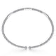 Gabriel & Co. BG4419-62W4JJJ 14K White Gold Bujukan Open Bangle in size 6.25