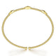 Gabriel & Co. BG4421-62Y4JJJ 14K Yellow Gold Bujukan Cuff Bracelet with Pyramid Stations in size 6.25
