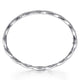 Gabriel & Co. BG4426-65W45JJ 14K White Gold Diamond Bangle