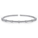 Gabriel & Co. BG4430-65W45JJ 14K White Gold Diamond Bangle