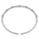 Gabriel & Co. BG4430-65W45JJ 14K White Gold Diamond Bangle
