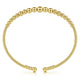 Gabriel & Co. BG4584-62Y4JJJ 14K Yellow Gold Bujukan Open Bangle in size 6.25