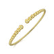 Gabriel & Co. BG4585-62Y4JJJ 14K Yellow Gold Bujukan Open Bangle in size 6.25