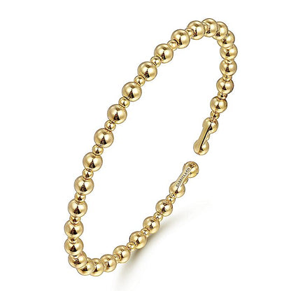 Gabriel & Co. BG4602-62Y4JJJ 14K Yellow Gold Bujukan Open Bangle