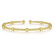 Gabriel & Co. BG4603-62Y4JJJ 14K Yellow Gold Bujukan Open Bangle in size 6.25