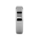 CORONAL Men's Polished Finish Beveled Edges Titanium Wedding Ring with Raised Center - 6mm & 8mm