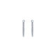 Gabriel & Co. EG10234W45JJ 14K White Gold Tiger Claw Set 20mm Oval Classic Diamond Hoop Earrings