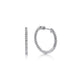 Gabriel & Co. EG10856W45JJ 14K White Gold Tiger Claw Set 20mm Round Inside Out Diamond Hoop Earrings