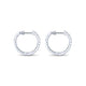 Gabriel & Co. EG10857W45JJ 14K White Gold Tiger Claw Set 20mm Round Inside Out Diamond Hoop Earrings