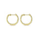 Gabriel & Co. EG10861Y45JJ 14K Yellow Gold Prong Set 20mm Round Inside Out Diamond Hoop Earrings