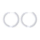 Gabriel & Co. EG10864W45JJ 14K White Gold Prong Set 25mm Round Inside Out Diamond Hoop Earrings