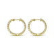 Gabriel & Co. EG10865Y45JJ 14K Yellow Gold Prong Set 20mm Round Inside Out Diamond Hoop Earrings