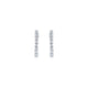 Gabriel & Co. EG10989W45JJ 14K White Gold 15mm Huggie Alternating Square & Round Diamond Huggies