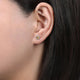 Gabriel & Co. EG12372W45CT 14K White Gold Round Halo Citrine and Diamond Stud Earring