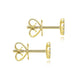 Gabriel & Co. EG12966Y45JJ 14K Yellow Gold Round Cluster Diamond Stud Earrings