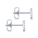 Gabriel & Co. EG12967W45JJ 14K White Gold Round Pavé Diamond Stud Earrings
