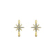 Gabriel & Co. EG13073Y45JJ 14K Yellow Gold 15mm Diamond and Star Huggies
