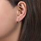 Gabriel & Co. EG13084W45JJ 14K White Gold Tapered Diamond Threader Drop Earrings