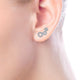 Gabriel & Co. EG13179W45JJ 14K White Gold Triple Round Loop Diamond Stud Earrings