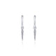 Gabriel & Co. EG13333W45JJ 14K White Gold Pavé 10mm Diamond Spike Huggie Drop Earrings