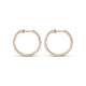 Gabriel & Co. EG13460K45JJ 14K Rose Gold French Pavé 20mm Round Inside Out Diamond Hoop Earrings